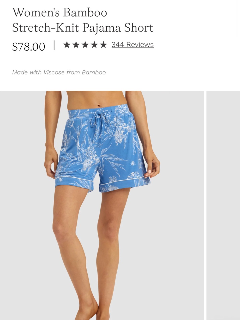 Cozy earth garden party pajama shorts - medium
